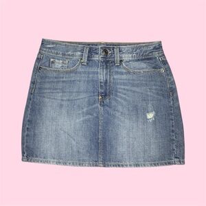 y2k denim mini skirt